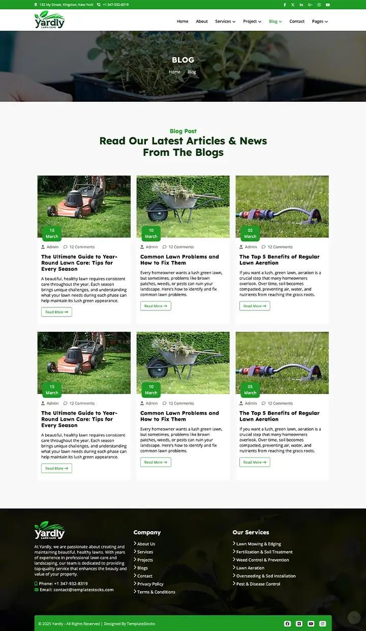 gardening web template